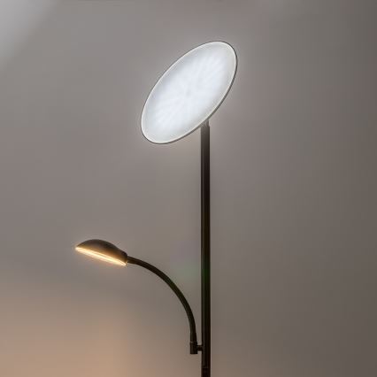 Rabalux - LED podna lampa s mogućnošću prigušivanja LED/23W/230V 3000/4200/6500 crna
