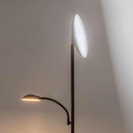 Rabalux - LED podna lampa s mogućnošću prigušivanja LED/23W/230V 3000/4200/6500 crna