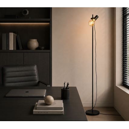 Rabalux - Stojeća lampa 1xE27/60W/230V crna