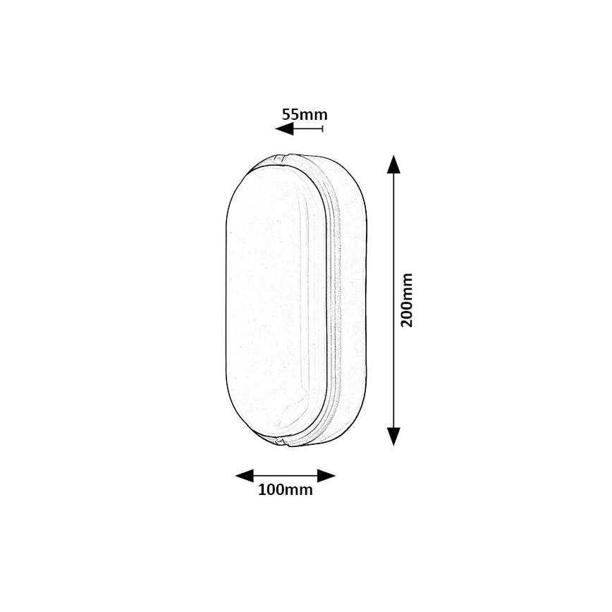 Rabalux - LED vanjsko stropno svjetlo LED/15W/230V IP54 crna