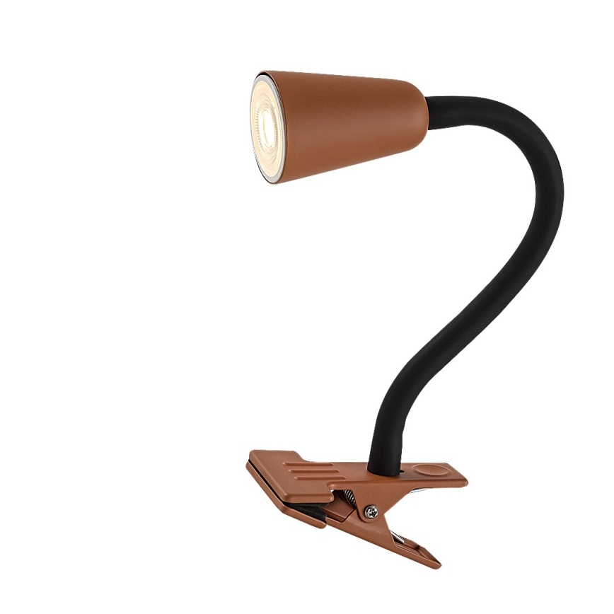 Rabalux - Stolna svjetiljka s kopčom 1xGU10/7W/230V narančasta