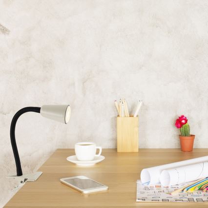 Rabalux - Stolna lampa s kopčom 1xGU10/7W/230V krem