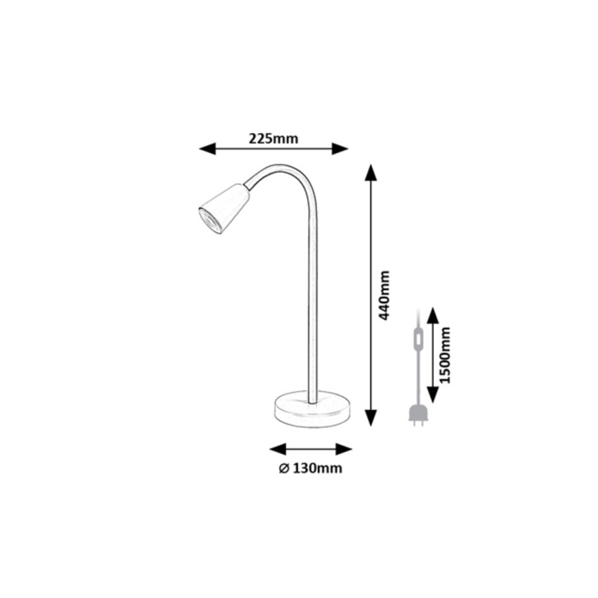 Rabalux - Stolna lampa 1xGU10/7W/230V kaki