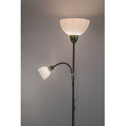Rabalux - Podna svjetiljka 1xE27/60W/230V + 1xE14/25W zelena