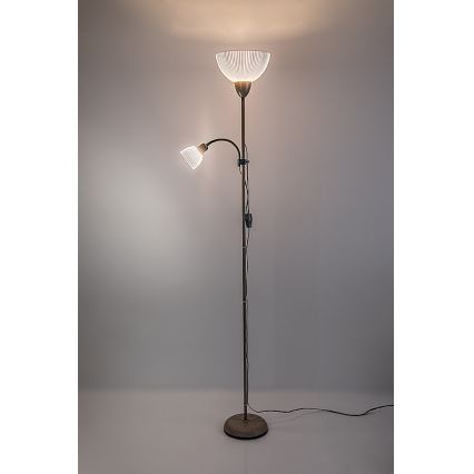 Rabalux - Podna svjetiljka 1xE27/60W/230V + 1xE14/25W bež