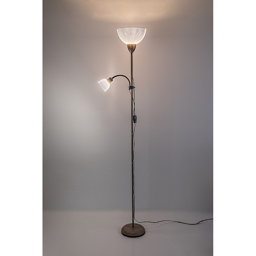 Rabalux - Podna svjetiljka 1xE27/60W/230V + 1xE14/25W bež