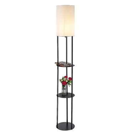Rabalux - Stojeća lampa s policama 1xE27/40W/230V crna