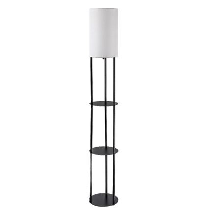 Rabalux - Stojeća lampa s policama 1xE27/40W/230V crna