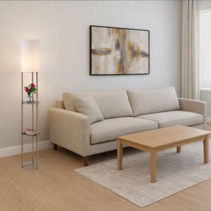 Rabalux - Podna lampa s policama 1xE27/40W/230V bež