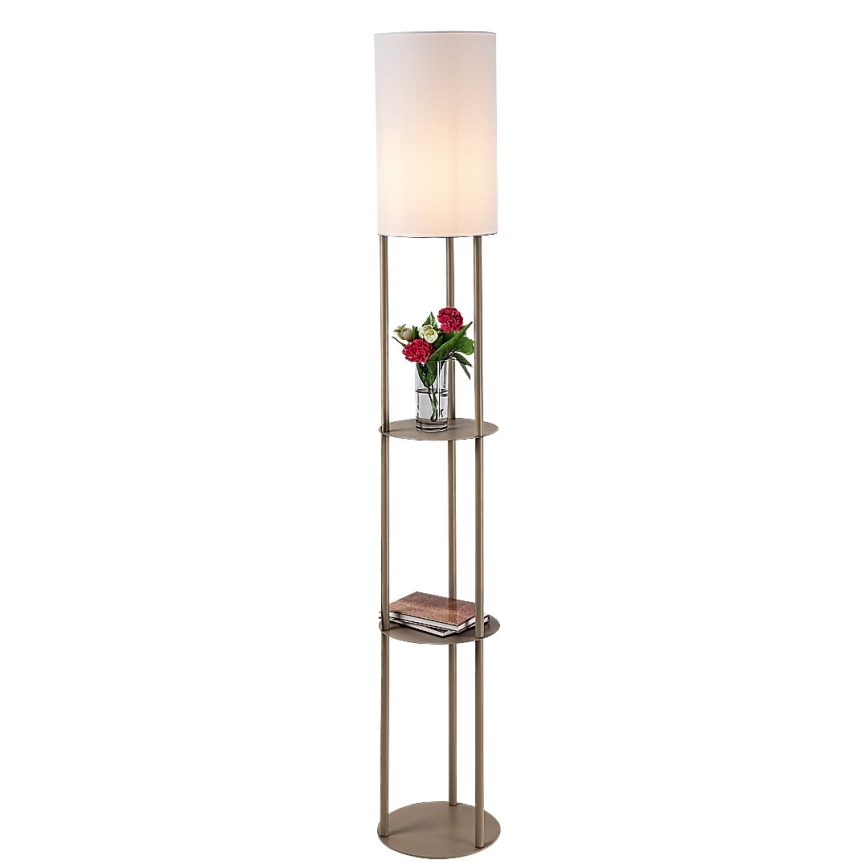 Rabalux - Podna lampa s policama 1xE27/40W/230V bež