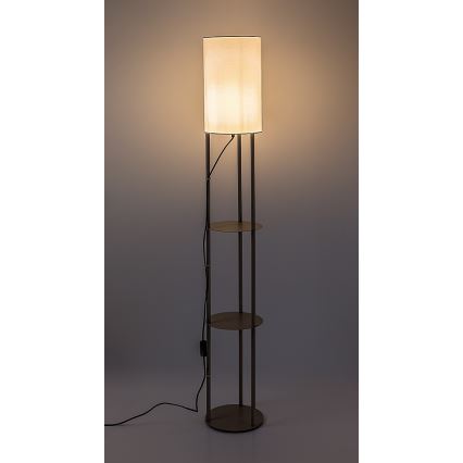 Rabalux - Podna lampa s policama 1xE27/40W/230V bež