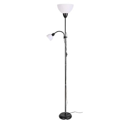 Rabalux - Stojeća lampa 1xE27/60W/230V + 1xE14/25W crna