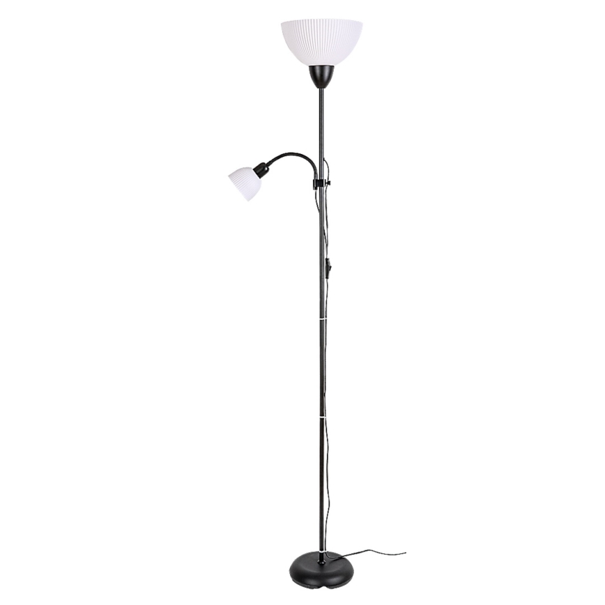 Rabalux - Stojeća lampa 1xE27/60W/230V + 1xE14/25W crna
