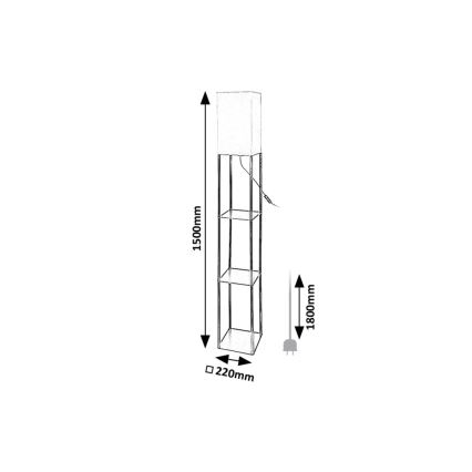 Rabalux - Podna lampa s policama 1xE27/40W/230V