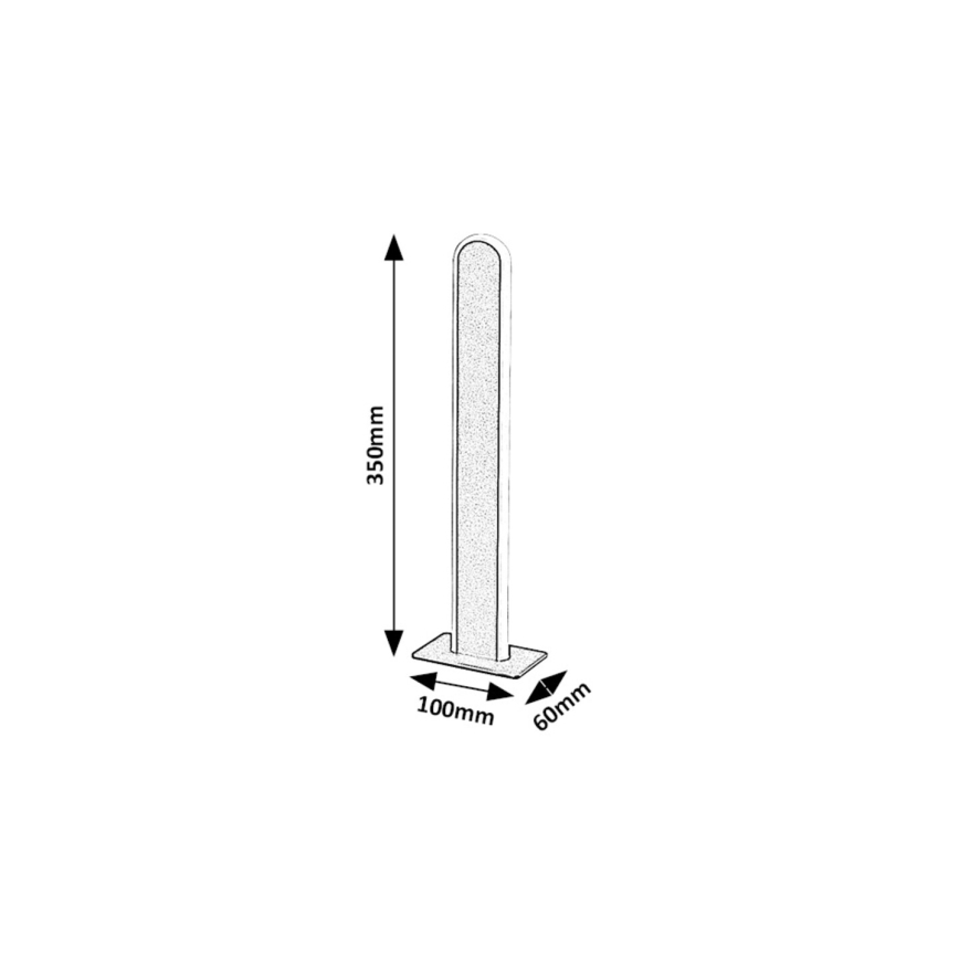 Rabalux - LED Prigušiva stolna lampa LED/15W/230V 3000/4000K crna