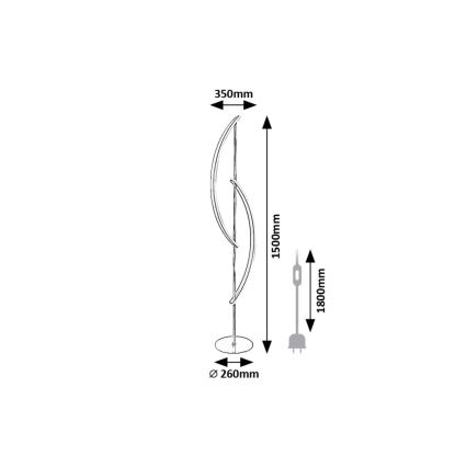 Rabalux - LED Podna lampa LED/30W/230V
