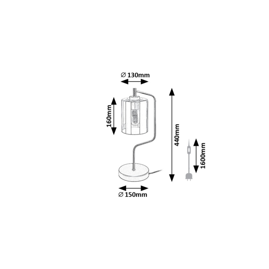 Rabalux - Stolna lampa 1xE27/40W/230V