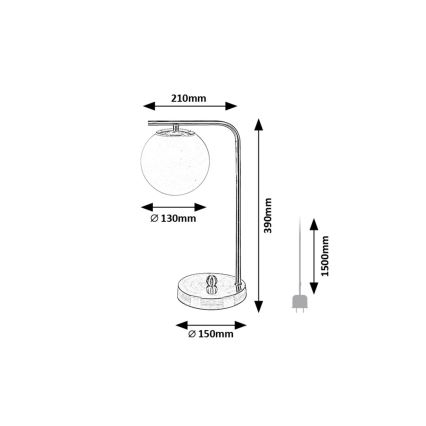 Rabalux - Stolna lampa 1xE27/35W/230V