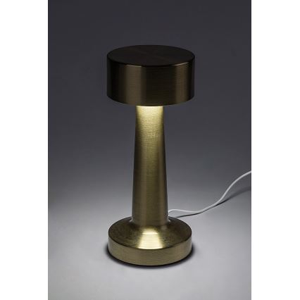 Rabalux - LED Punjiva dodirna stolna lampa LED/2,7W/5V 1200mAh 3000/4000/6000K zlatna