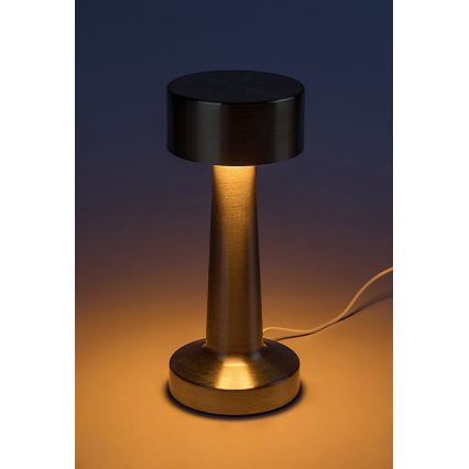 Rabalux - LED Punjiva dodirna stolna lampa LED/2,7W/5V 1200mAh 3000/4000/6000K zlatna