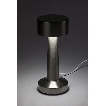 Rabalux - LED Punjiva dodirna stolna lampa LED/2,7W/5V 1200mAh 3000/4000/6000K mat krom