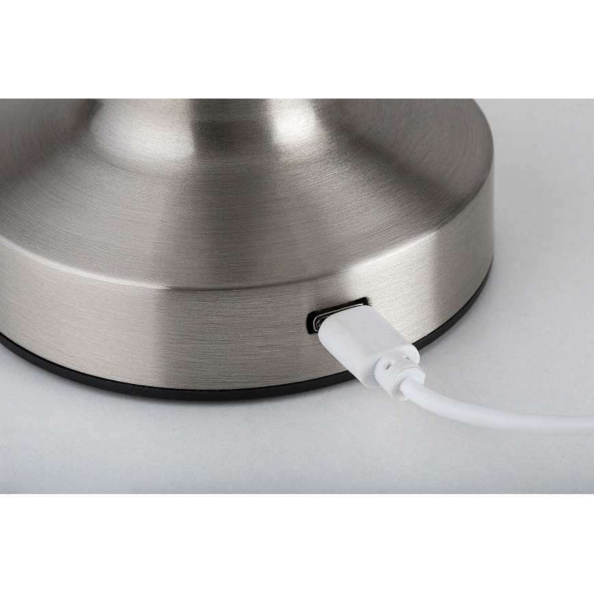 Rabalux - LED Punjiva dodirna stolna lampa LED/2,7W/5V 1200mAh 3000/4000/6000K mat krom