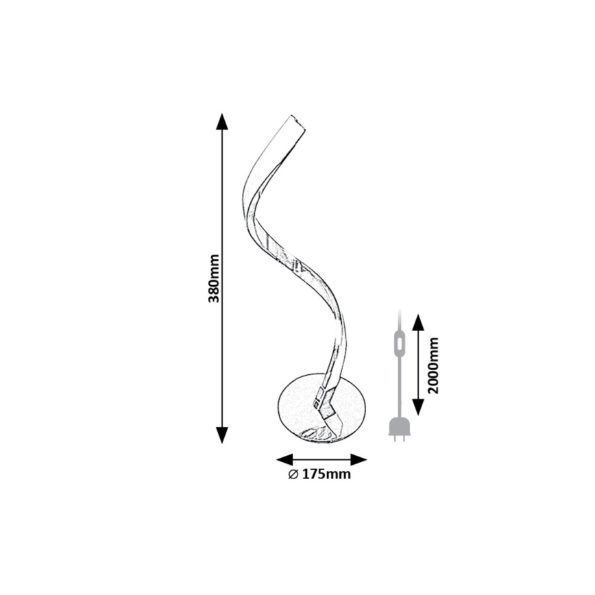 Rabalux - LED Stolna lampa LED/3W/230V 4000K sjajni krom