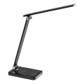 Rabalux 74213 - LED fleksibilna stolna lampa s mogućnošću prigušivanja, bežičnim QI punjenjem i USB priključkom LED/5W/5V 3000-6500K