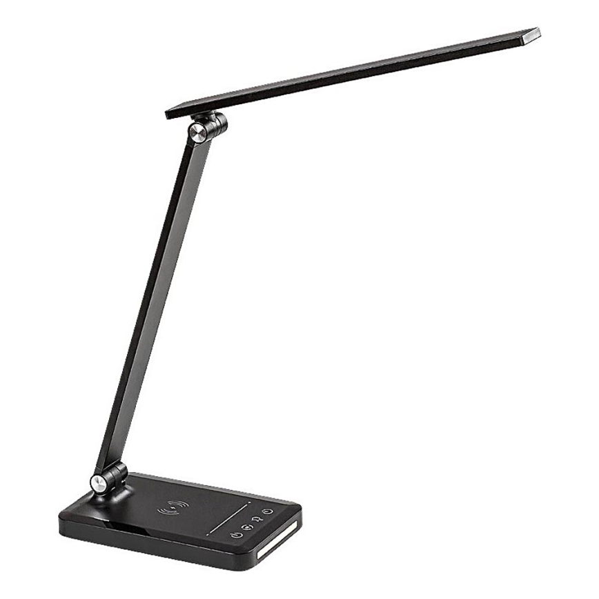 Rabalux 74213 - LED Prigušiva fleksibilna stolna lampa s bežičnim punjenjem QI i USB LED/5W/5V 3000-6500K