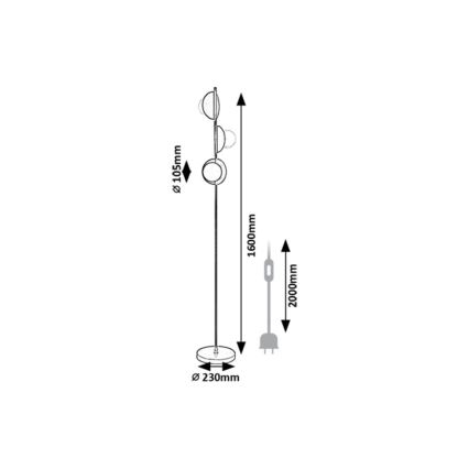 Rabalux - Podna lampa 3xG9/5W/230V