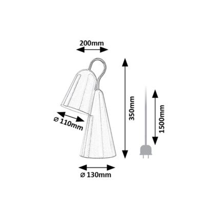 Rabalux - LED Stolna lampa 1xE14/4W/230V ružičasta