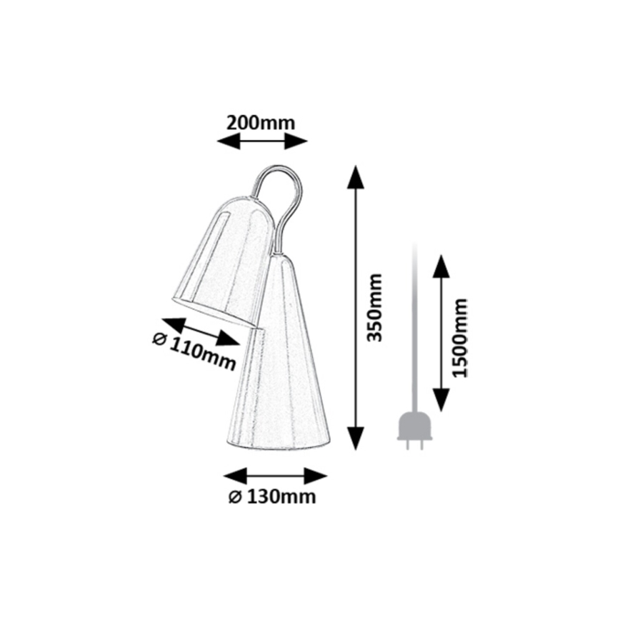 Rabalux - LED Stolna lampa 1xE14/4W/230V ružičasta