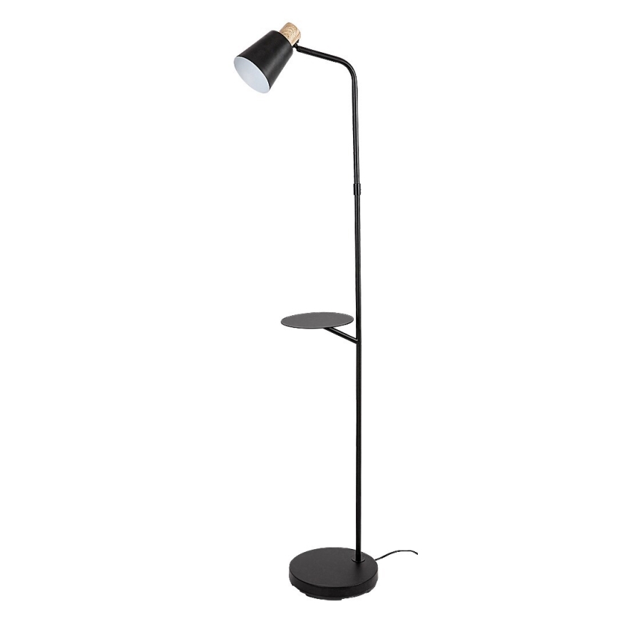 Rabalux - Podna lampa s policom 1xE27/40W/230V crna