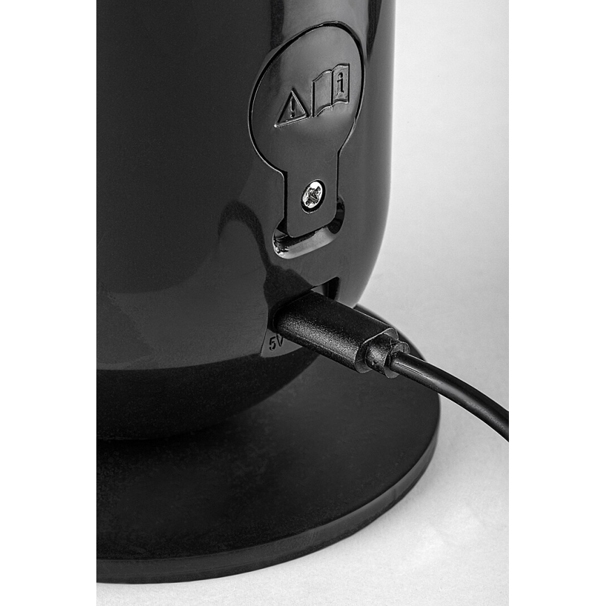 Rabalux - LED RGB stolna lampa s prigušivanjem LED/5W/230V crna