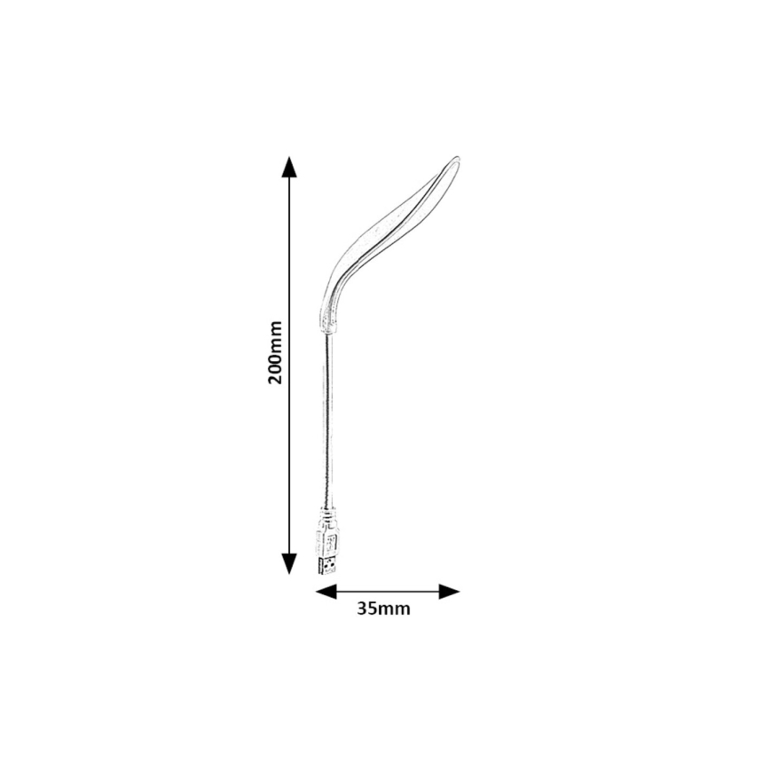 Rabalux - LED fleksibilna USB lampa LED/2W/5V