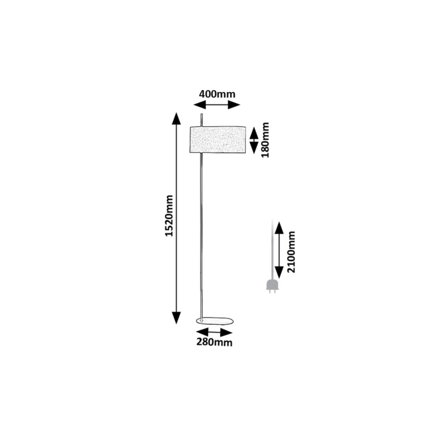 Rabalux - Podna lampa 1xE27/40W/230V