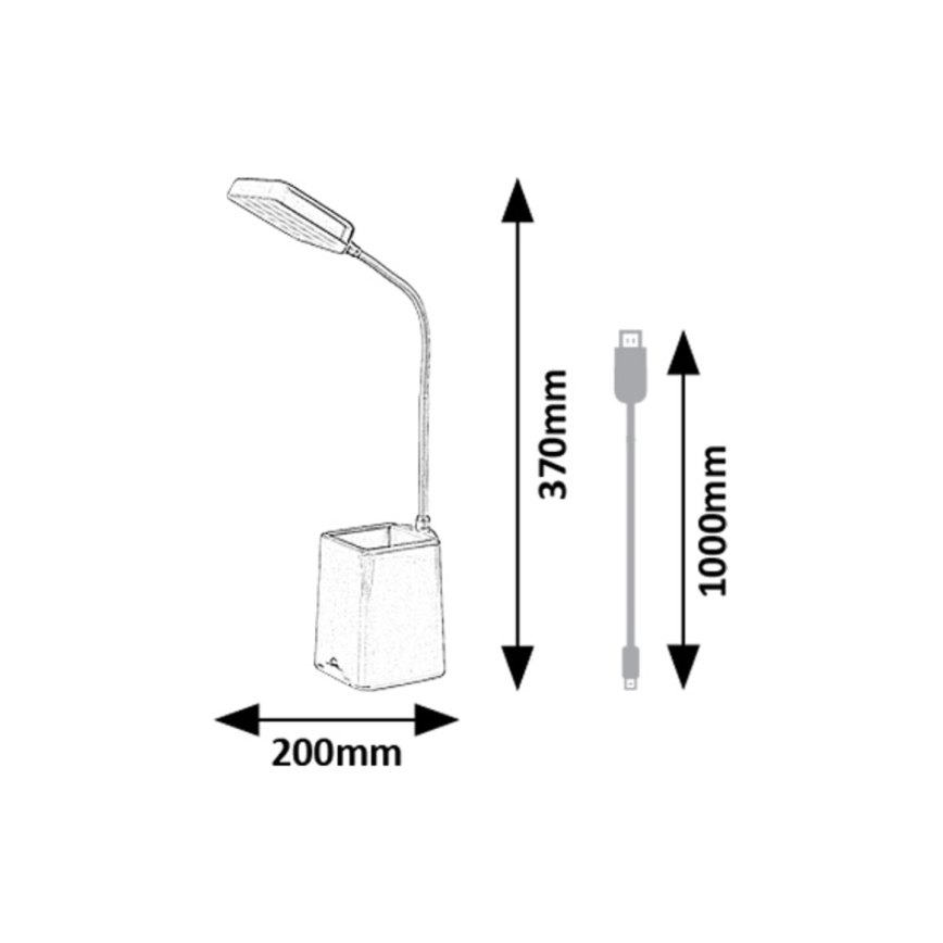 Rabalux - LED Prigušiva stolna lampa LED/6W/230V 5000K plava