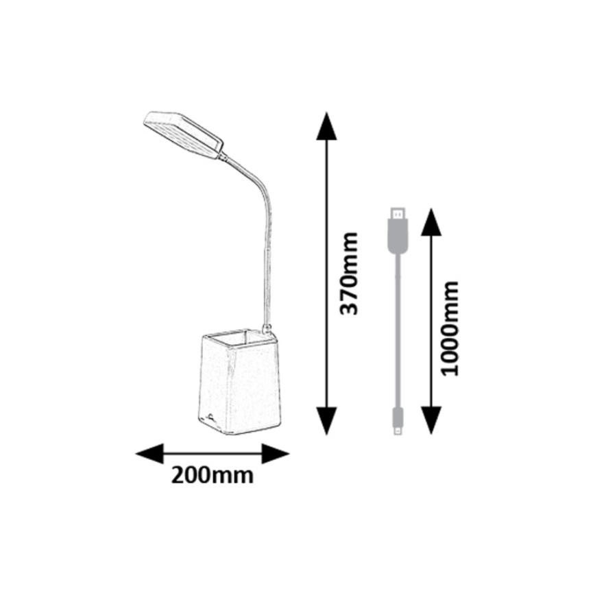 Rabalux - LED Prigušiva stolna lampa LED/6W/230V 5000K ružičasta