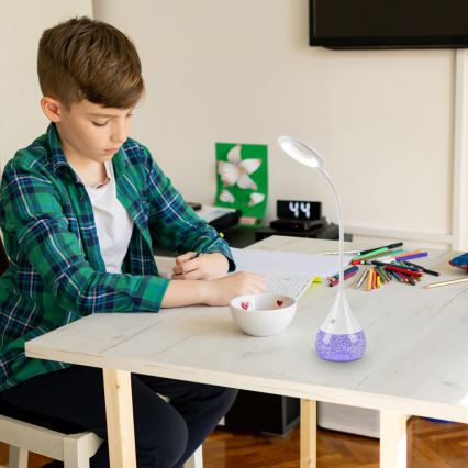 Rabalux - LED RGB stolna lampa s mogućnošću prigušivanja LED/4W/230V bijela