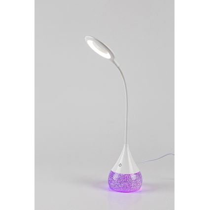 Rabalux - LED RGB stolna lampa s mogućnošću prigušivanja LED/4W/230V bijela