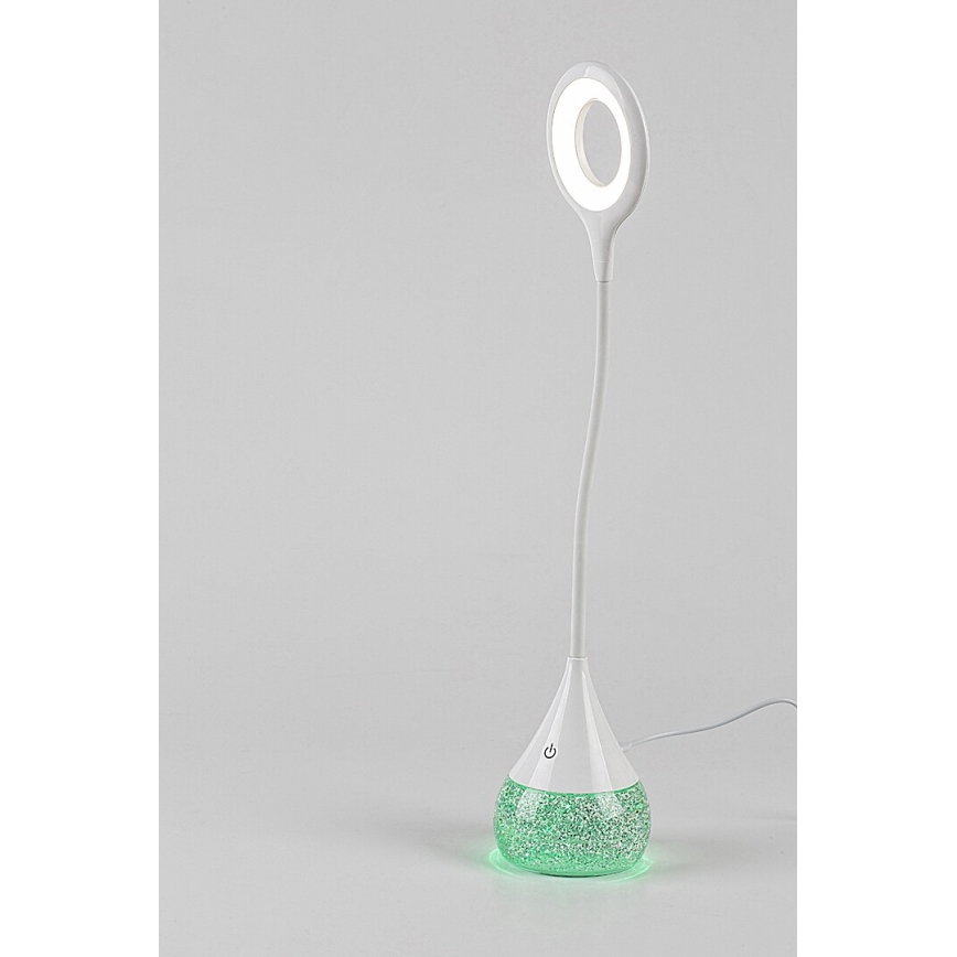 Rabalux - LED RGB stolna lampa s mogućnošću prigušivanja LED/4W/230V bijela