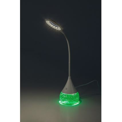 Rabalux - LED RGB stolna lampa s mogućnošću prigušivanja LED/4W/230V bijela