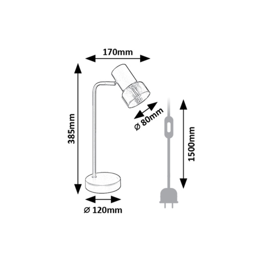 Rabalux - Stolna lampa 1xE14/15W/230V