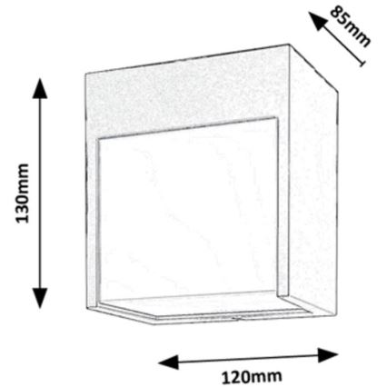 Rabalux - LED Vanjska zidna svjetiljka LED/12W/230V bijela IP54
