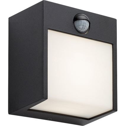 Rabalux - LED Vanjska zidna svjetiljka sa senzorom LED/12W/230V crna IP44