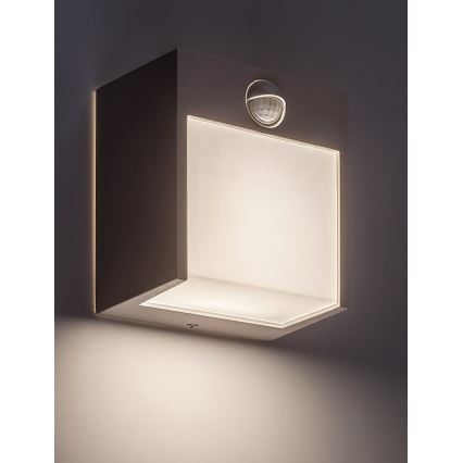 Rabalux - LED vanjsko zidno svjetlo sa senzorom LED/12W/230V bijela IP44
