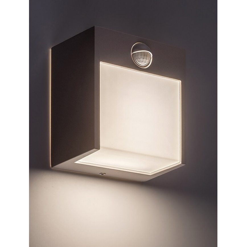 Rabalux - LED vanjsko zidno svjetlo sa senzorom LED/12W/230V bijela IP44