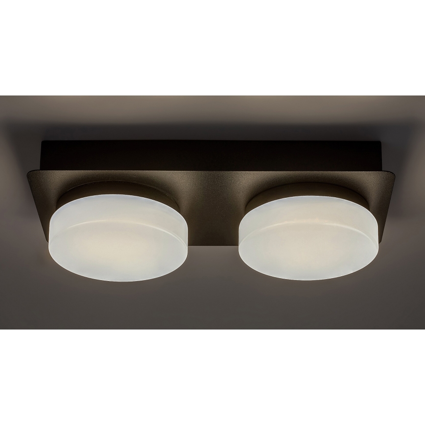 Rabalux - LED stropna svjetiljka za kupaonicu 2xLED/5,5W/230V IP44 crna