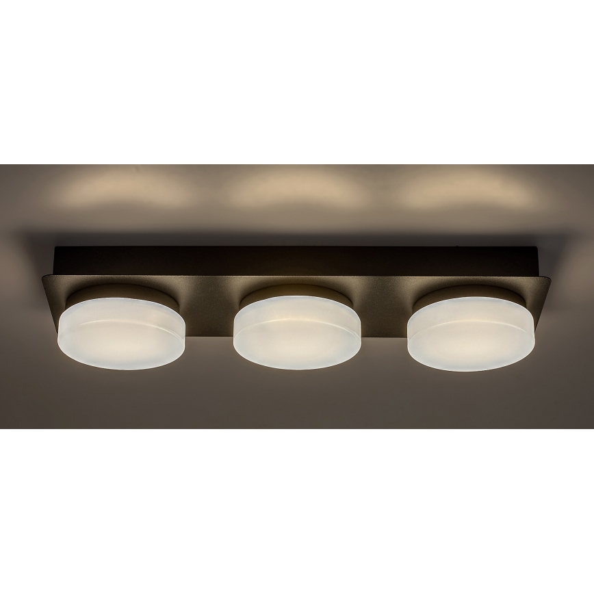 Rabalux - LED Stropna kupaonska svjetiljka 3xLED/6W/230V IP44 crna