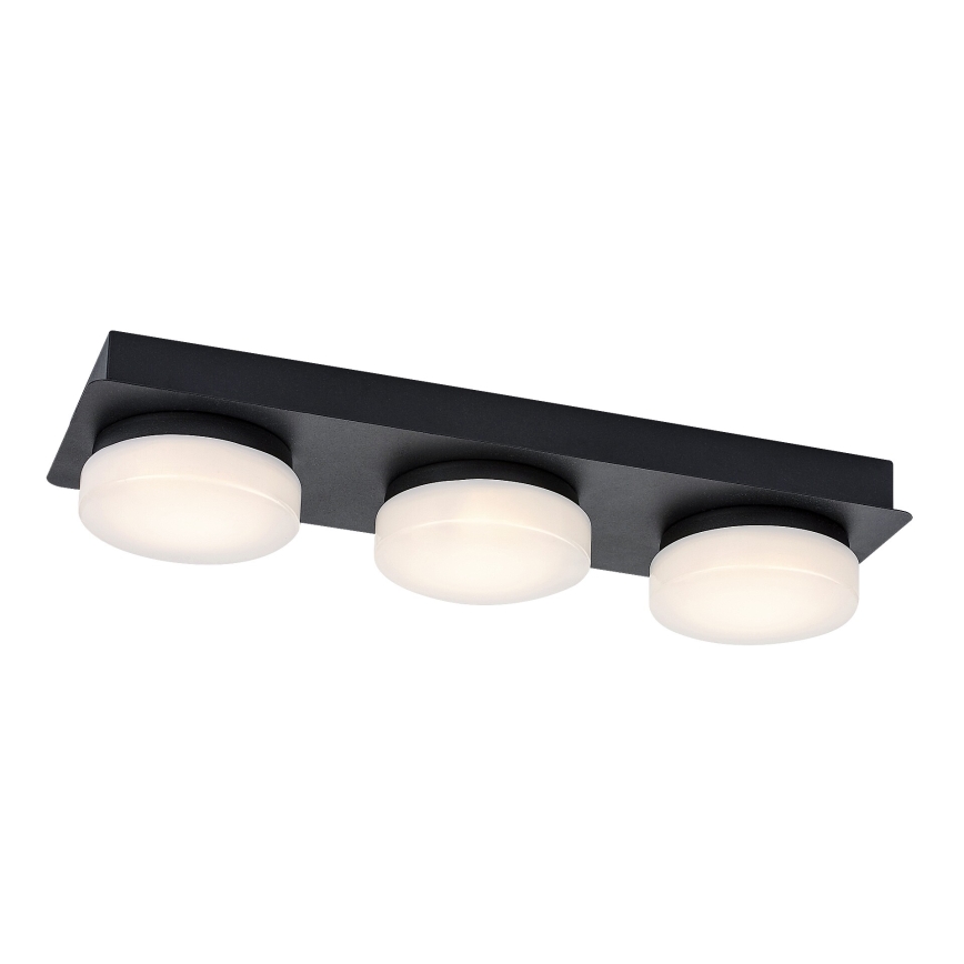Rabalux - LED Stropna kupaonska svjetiljka 3xLED/6W/230V IP44 crna